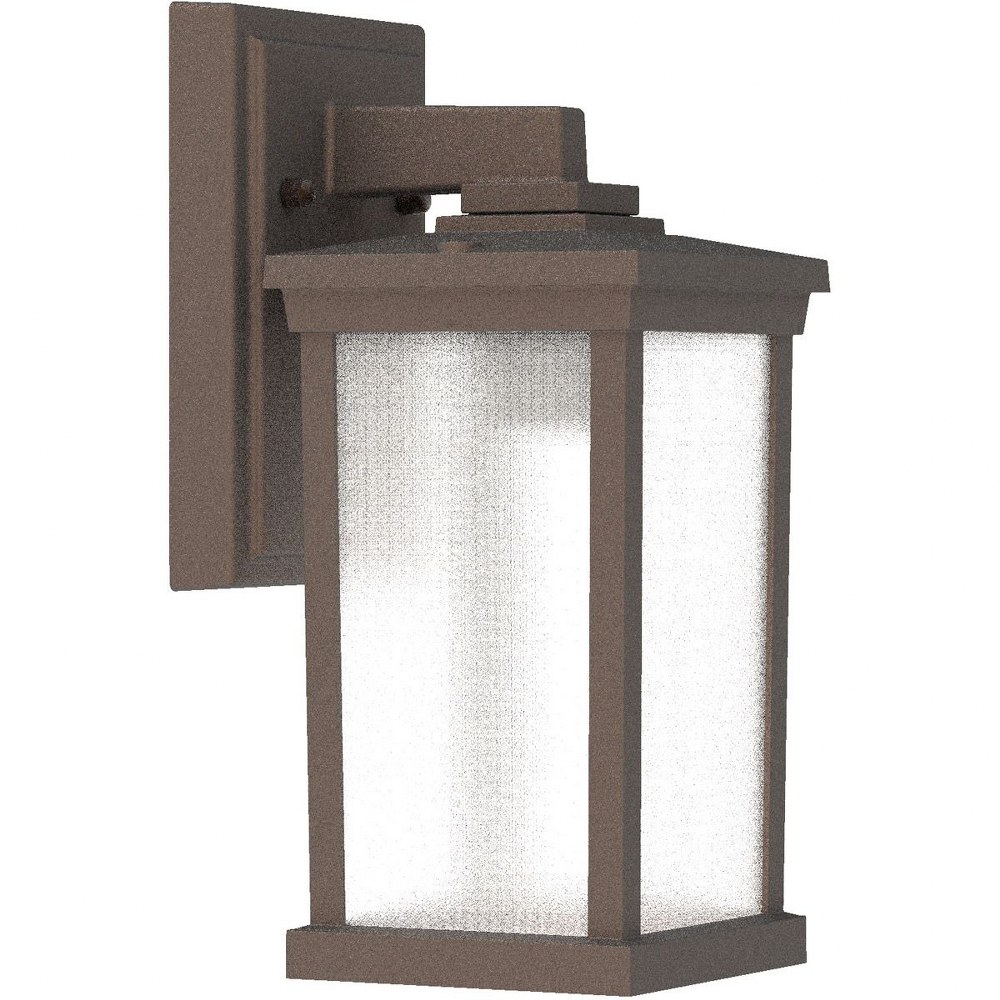 Craftmade Lighting-ZA2404-BZ-Outdoor Wall Lantern Transitional Polymer Approved for Wet Locations in Transitional Style - 5 inches wide by 12 inches high   Bronze Finish with Frosted Glass