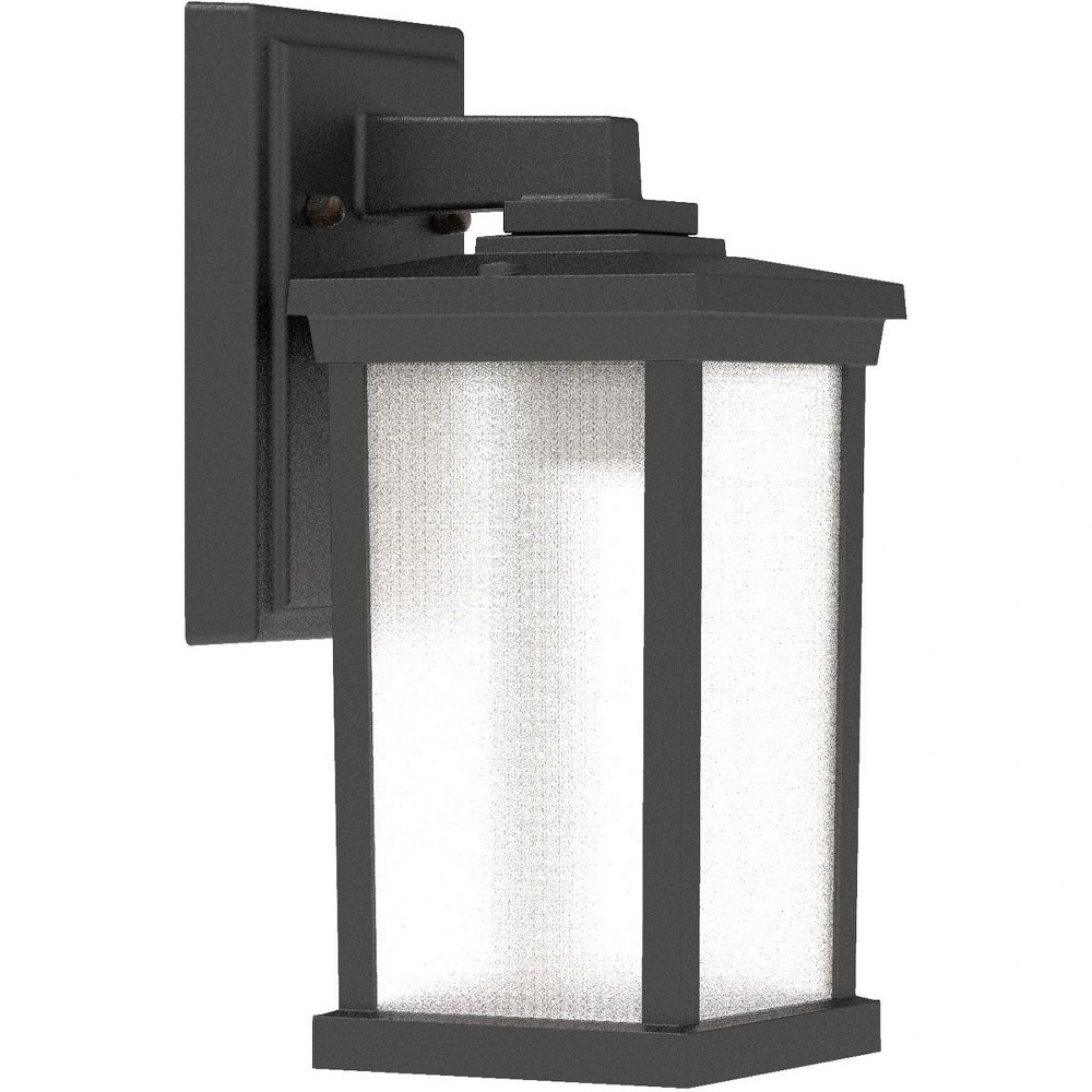 Craftmade Lighting-ZA2404-TB-Outdoor Wall Lantern Transitional Polymer Approved for Wet Locations in Transitional Style - 5 inches wide by 12 inches high   Textured Matte Black Finish with Frosted Gla