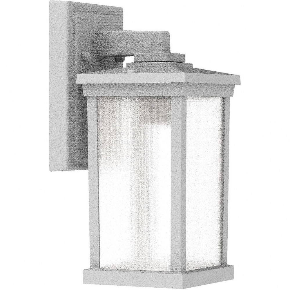 Craftmade Lighting-ZA2404-TW-Outdoor Wall Lantern Transitional Polymer Approved for Wet Locations in Transitional Style - 5 inches wide by 12 inches high   Textured White Finish with Frosted Glass