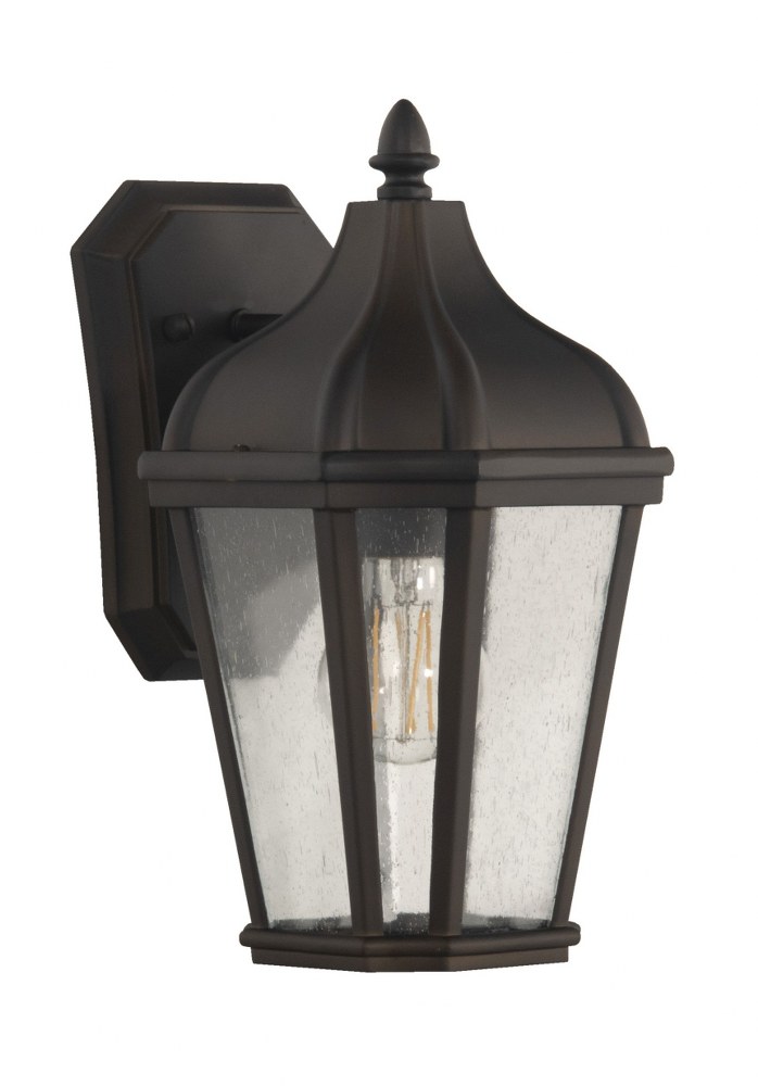 Craftmade Lighting-ZA3004-DC-Briarwick - 1 Light Small Outdoor Wall Lantern in Traditional Style - 6.75 inches wide by 12 inches high   Dark Coffee Finish with Clear Seeded Glass