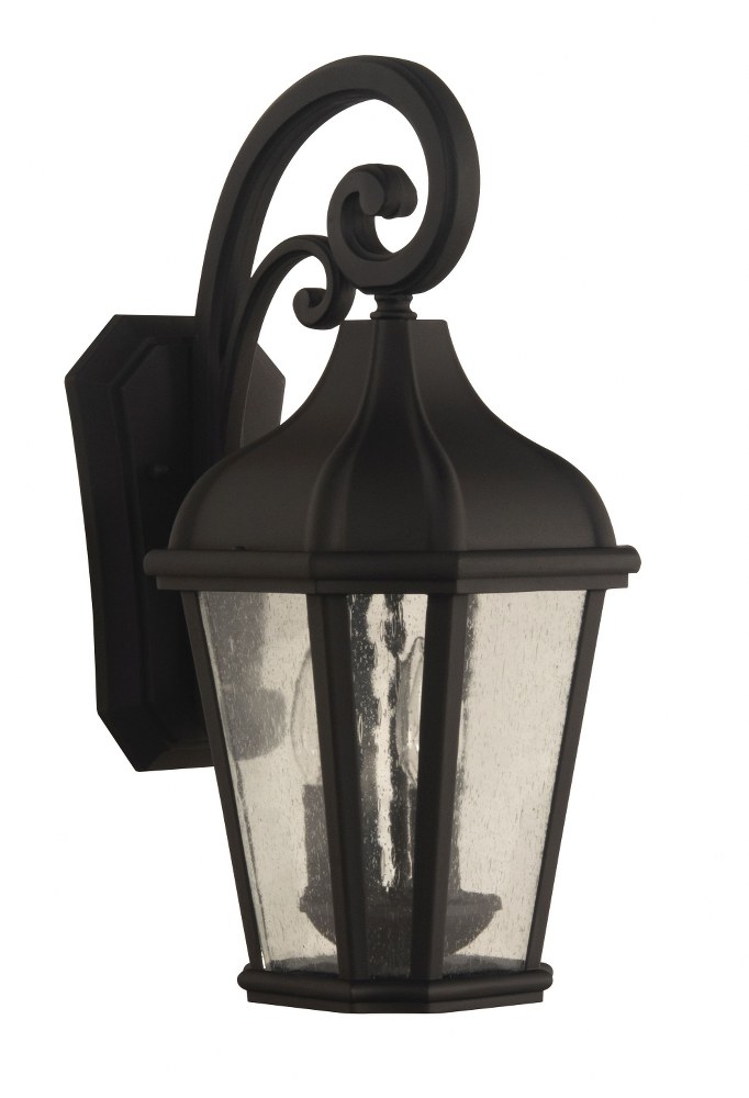 Craftmade Lighting-ZA3024-TB-Briarwick - 3 Light Large Outdoor Wall Lantern in Traditional Style - 8.5 inches wide by 18.5 inches high   Textured Matte Black Finish with Clear Seeded Glass