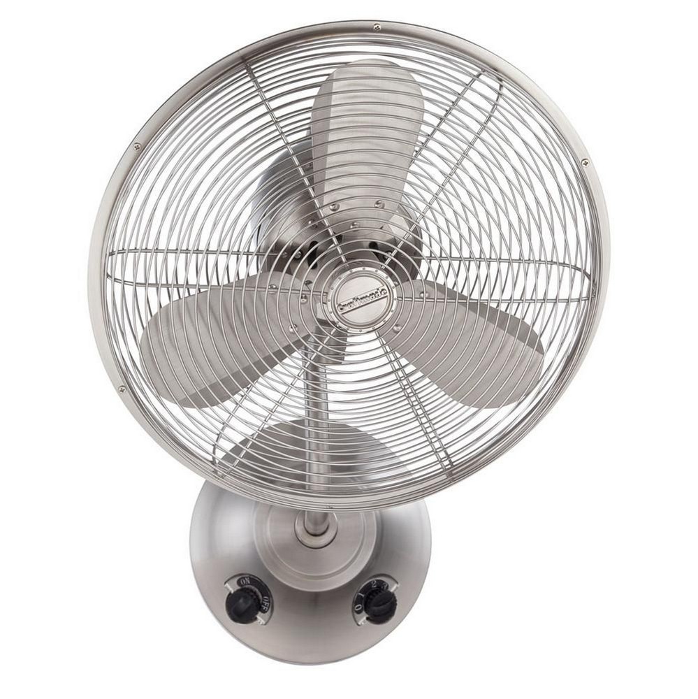 Craftmade Lighting-BW116BNK3-Bellows I - 16 Inch Wall Mount Fan   Stainless Steel Finish