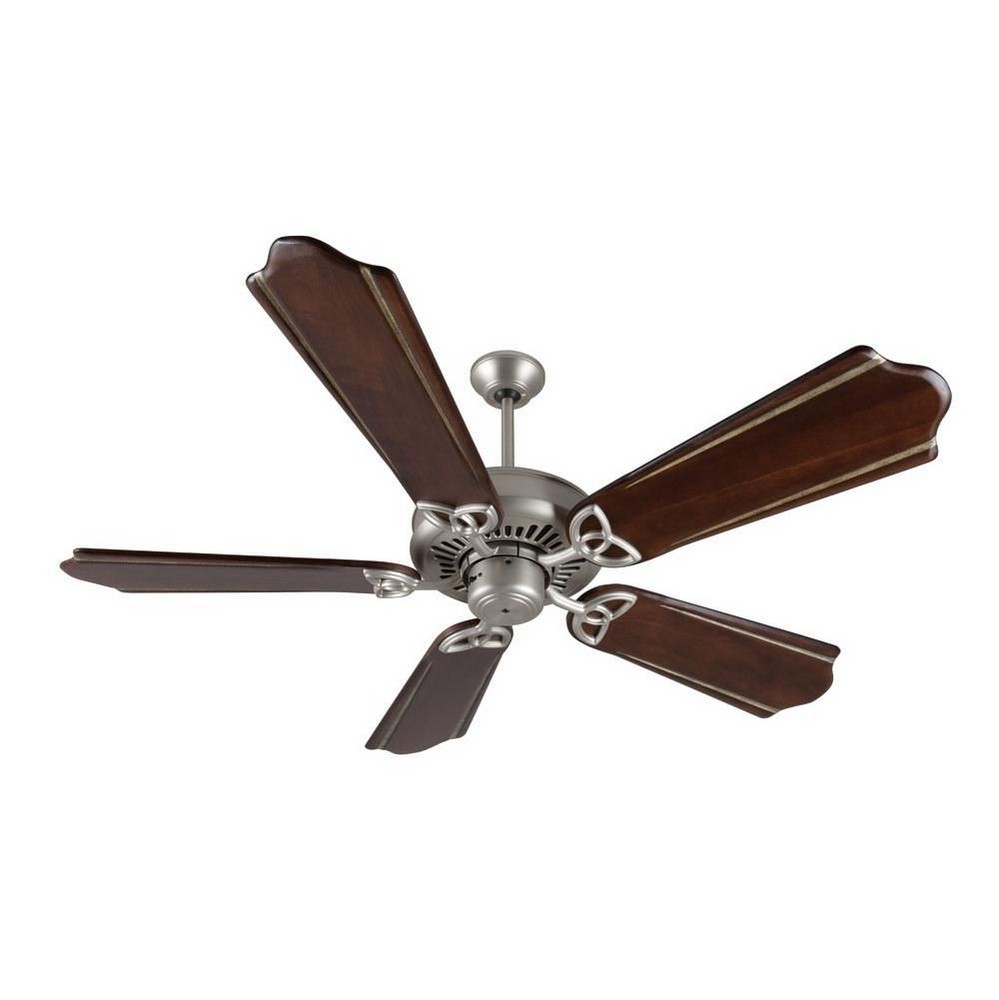 Craftmade Lighting-K10831-American Tradition - Ceiling Fan - 56 inches wide by 8.66 inches high   Brushed Nickel Finish with Classic Walnut/Vintage Madera Blade Finish