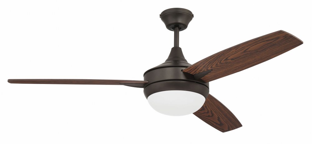 Craftmade Lighting-TG52ESP3-Targas - Ceiling Fan with Light Kit in Contemporary Style - 52 inches wide by 16.73 inches high Espresso Wall Gloss Black Finish with Gloss Black Blades