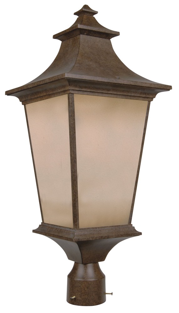 Craftmade Lighting-Z1325-AG-Argent - One Light Post in Transitional Style - 10 inches wide by 24.06 inches high   Argent - One Light Post in Transitional Style - 10 inches wide by 24.06 inches high
