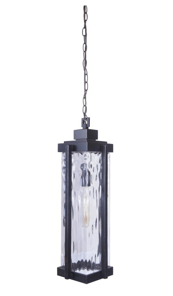Craftmade Lighting-Z2621-OBG-Pyrmont - One Light Outdoor Pendant in Transitional Style - 8.11 inches wide by 23.81 inches high   Oiled Bronze Gilded Finish with Water Glass