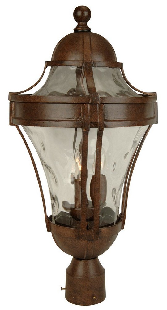Craftmade Lighting-Z4225-AG-Parish - Three Light Outdoor Large Post Mount in Traditional Style - 11 inches wide by 22.63 inches high   Parish - Three Light Outdoor Large Post Mount in Traditional Style - 11 inches wide by 22.63 inches high