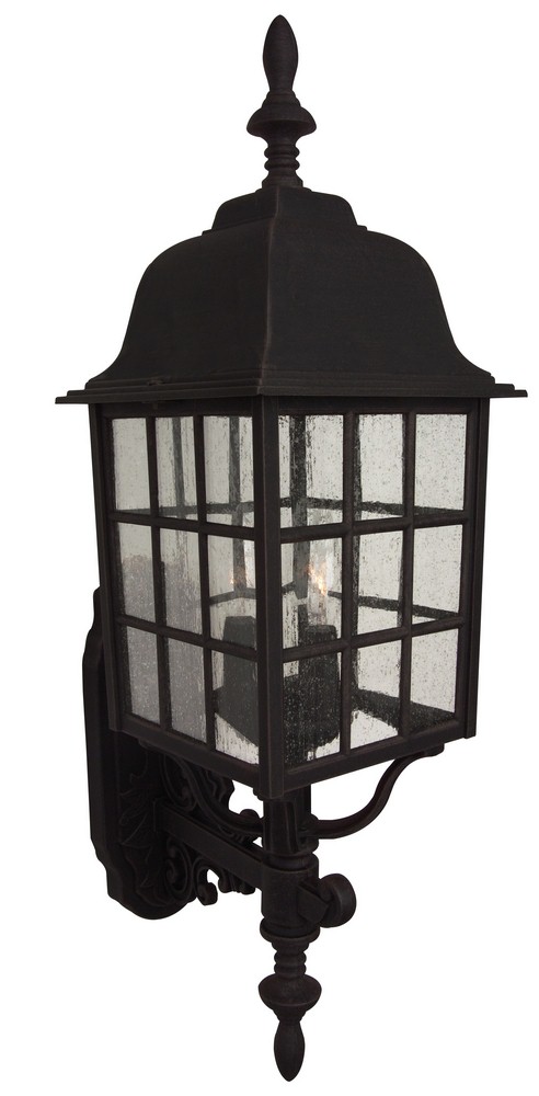 Craftmade Lighting-Z574-TB-Grid Cage - Three Light Outdoor Large Wall Bracket in Contractor Style - 8.5 inches wide by 27.5 inches high   Grid Cage - Three Light Outdoor Large Wall Bracket in Contractor Style - 8.5 inches wide by 27.5 inches high
