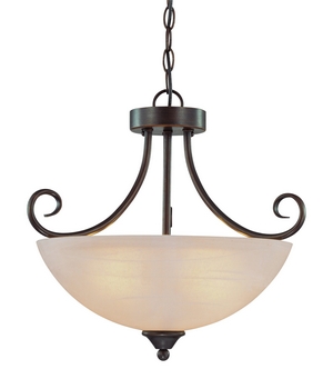 Craftmade Lighting-25333-OLB-Raleigh - Three Light Convertible Pendant - 18 inches wide by 15 inches high   Raleigh - Three Light Convertible Pendant - 18 inches wide by 15 inches high