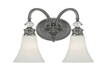 Craftmade Lighting-26702-MBS-Boulevard - Two Light Wall Sconce Mocha Bronze White Frosted Mocha Bronze Finish