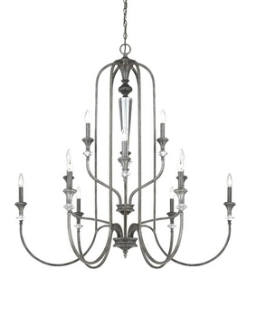 Craftmade Lighting-26712-MBS-Boulevard - Twelve Light Chandelier   Boulevard - Twelve Light Chandelier