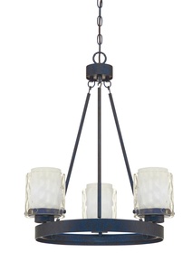 Craftmade Lighting-35423-PR-Kenswick - Three Light Chandelier   Peruvian Bronze Finish