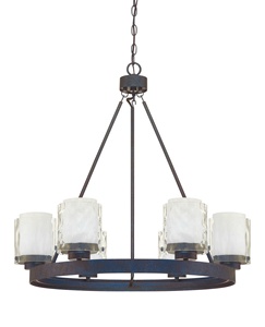 Craftmade Lighting-35426-PR-Kenswick - Six Light Chandelier   Peruvian Bronze Finish