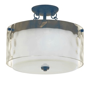 Craftmade Lighting-35453-PR-Kenswick - One Light Semi-Flush Mount   Peruvian Bronze Finish