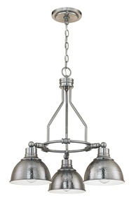 Craftmade Lighting-35923-AN-Timarron - Three Light Chandelier   Antique Nickel Finish