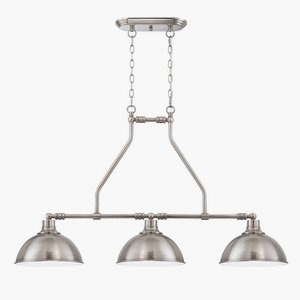 Craftmade Lighting-35973-AN-Timarron - Three Light Island   Antique Nickel Finish