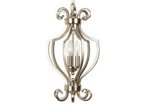 Craftmade Lighting-7110BNK3-Cecilia - Three Light Cage-Chandelier - 10.5 inches wide by 17.5 inches high   Cecilia - Three Light Cage-Chandelier - 10.5 inches wide by 17.5 inches high