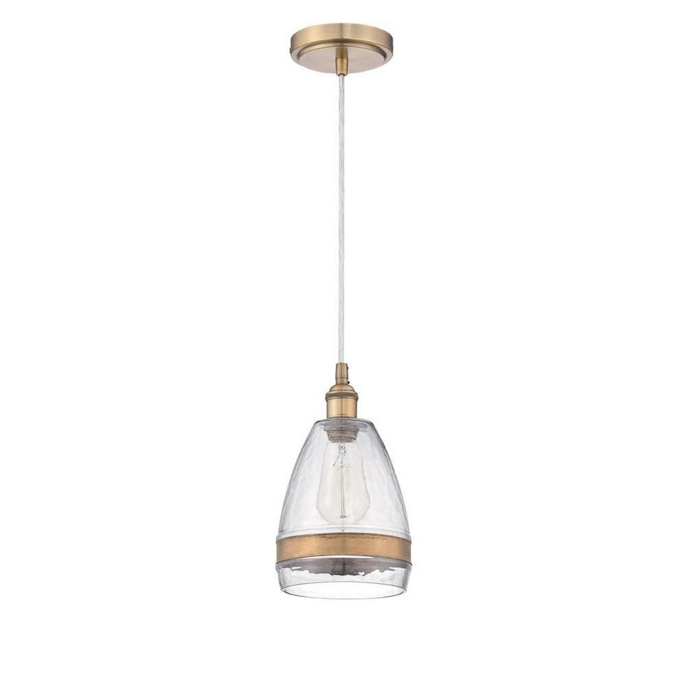 Craftmade Lighting-P465AGC1-One Light Mini Pendant - 6.88 inches wide by 15 inches high   One Light Mini Pendant - 6.88 inches wide by 15 inches high