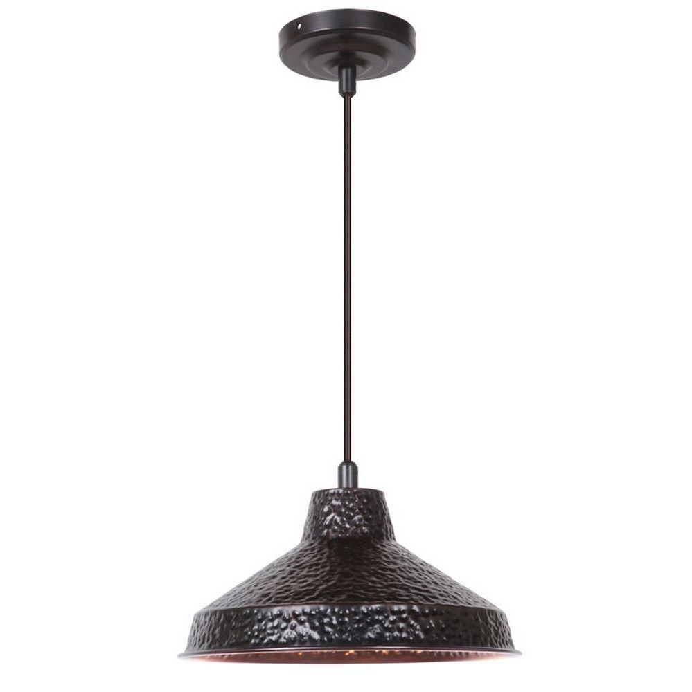 Craftmade Lighting-P520ABZ1-One Light Mini Pendant - 10 inches wide by 101 inches high   Aged Bronze Finish with  Crystal