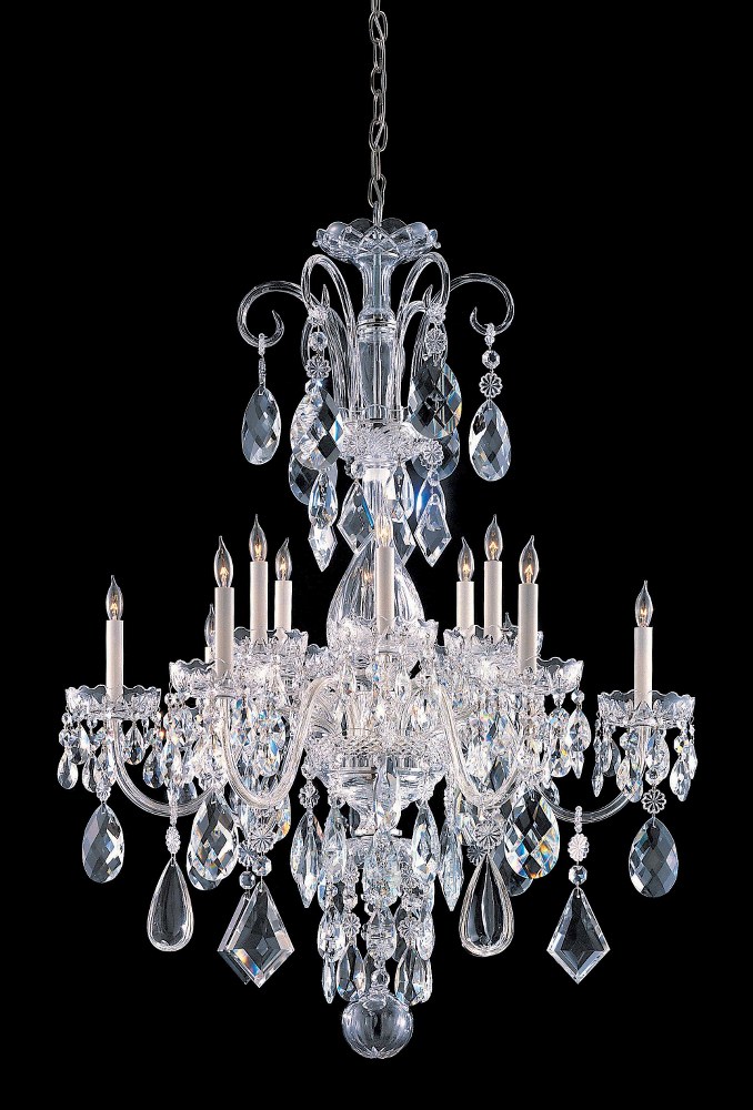 Crystorama Lighting-1045-CH-CL-MWP-Crystal - 12 Light Chandelier In Classic Style - 42 Inches Wide By 46 Inches High Crystal - 12 Light Chandelier In Classic Style - 42 Inches Wide By 46 Inches High