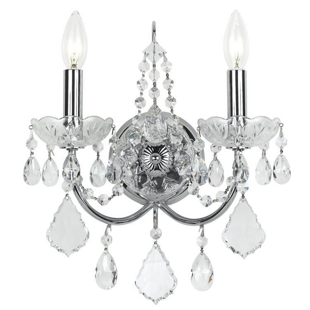 1626912 Crystorama Lighting-3222-CH-CL-S-Imperial - 2 Ligh sku 1626912