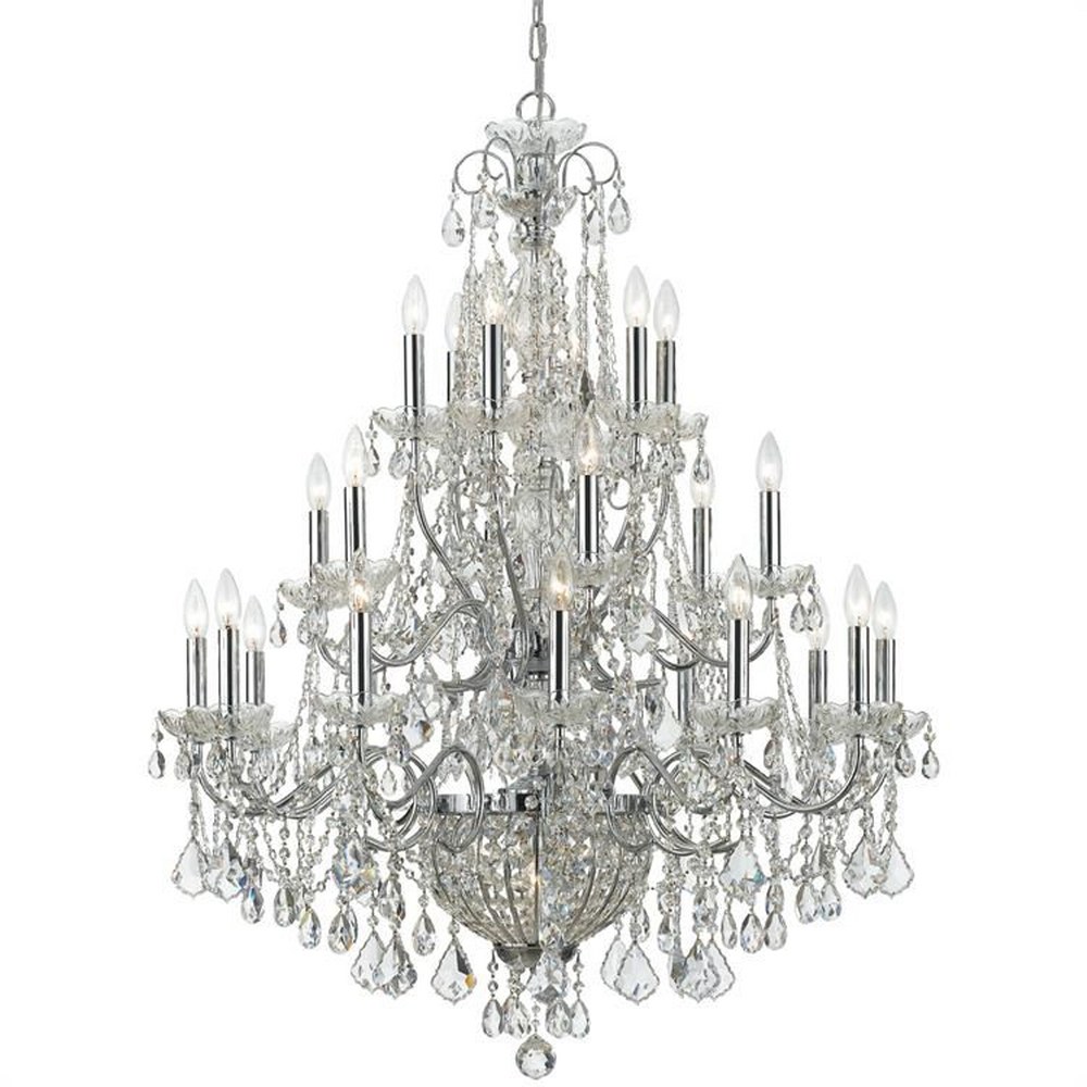Crystorama Lighting-3229-CH-CL-MWP-Imperial - Twenty Six Light Chandelier In Classic Style - 36.5 Inches Wide By 46 Inches High Imperial - Twenty Six Light Chandelier In Classic Style - 36.5 Inches Wide By 46 Inches High