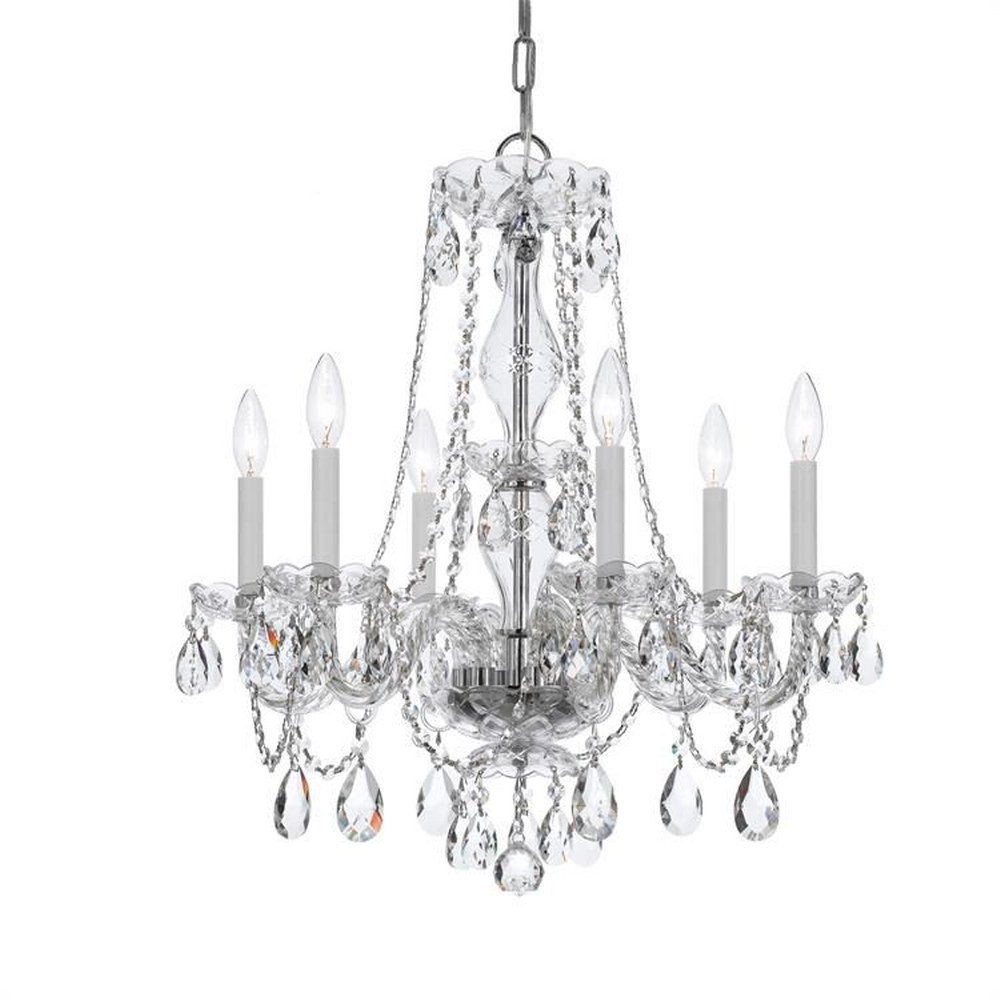 1834478 Crystorama Lighting-5086-CH-CL-SAQ-Crystal - Six L sku 1834478