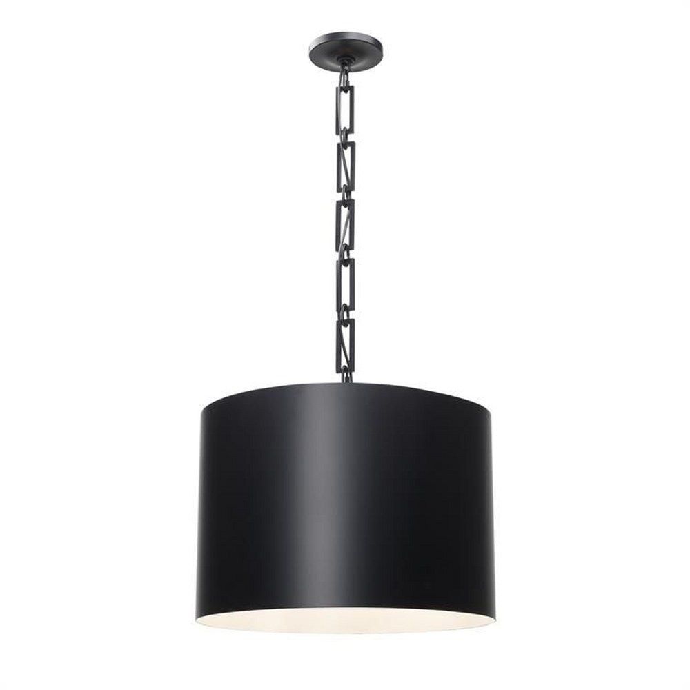 Crystorama Lighting-8686-MK-WH-Alston - Six Light Chandelier Matte Black/White  Matte White/Antique Gold Finish