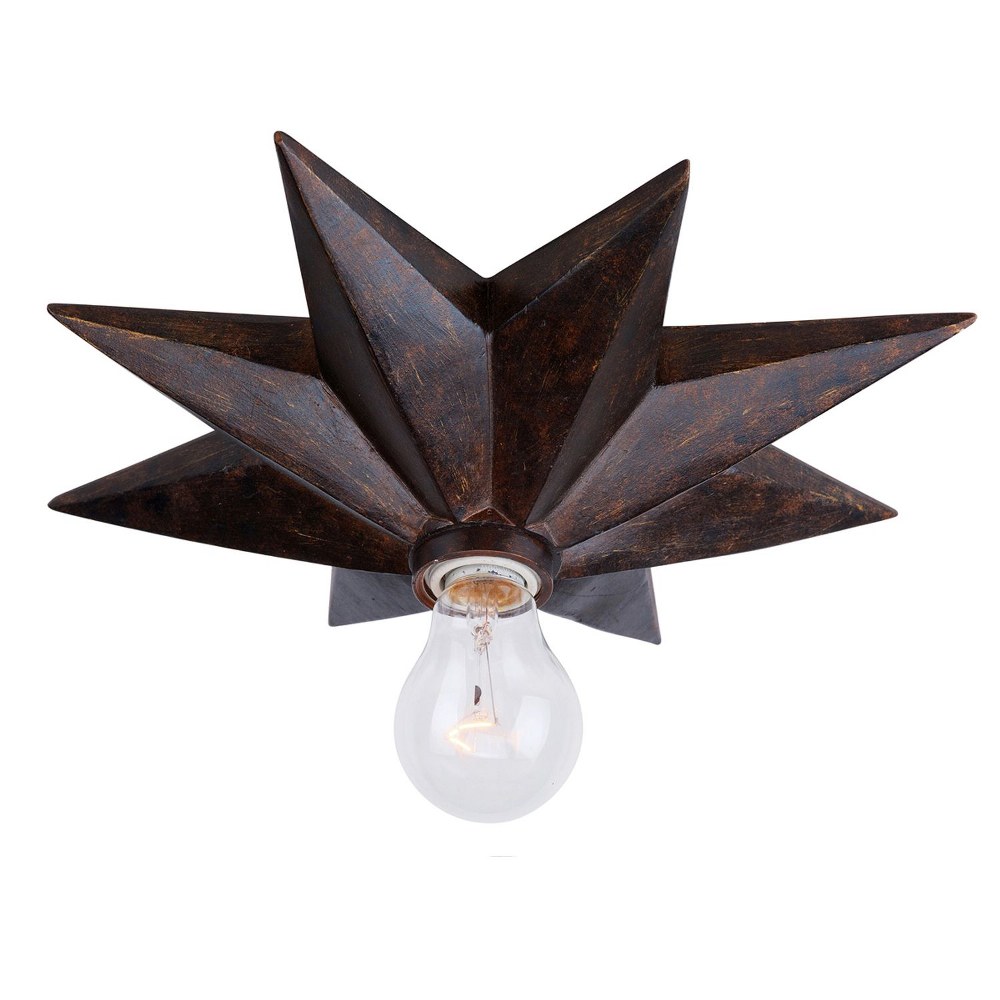 Crystorama Lighting-9230-EB_CEILING-Astro - One Light Semi-Flush Mount In Classic Style - 12 Inches Wide By 3 Inches High