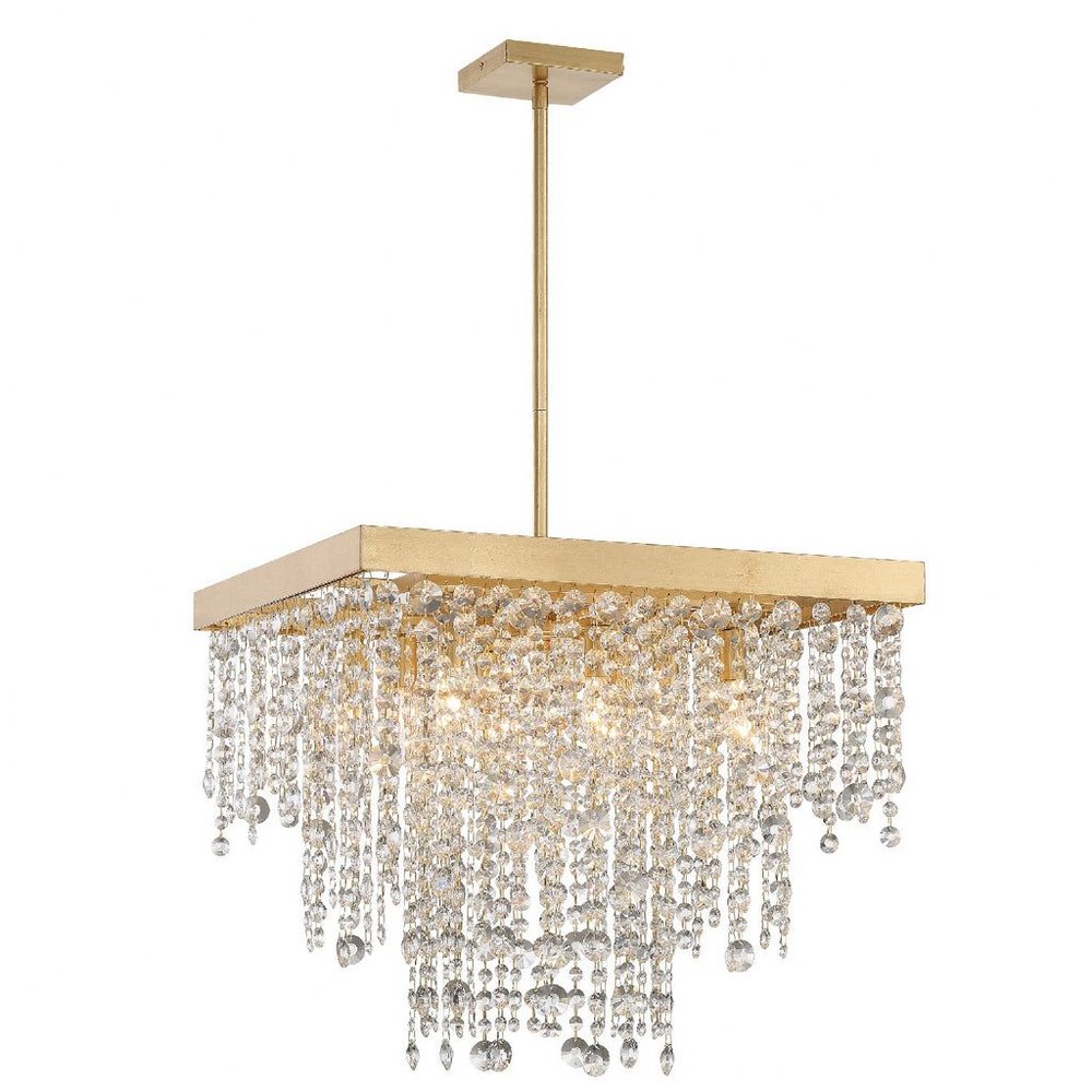 Crystorama Lighting-WIN-618-GA-CL-MWP-Winham - 8 Light Chandelier In Classic Style - 22 Inches Wide By 19.5 Inches High Winham - 8 Light Chandelier In Classic Style - 22 Inches Wide By 19.5 Inches High