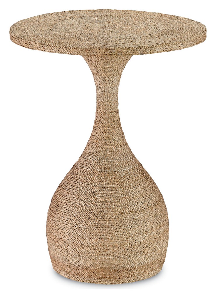 Currey and Company-3000-0013-Simo - 26 Inch Accent Table   Natural Finish