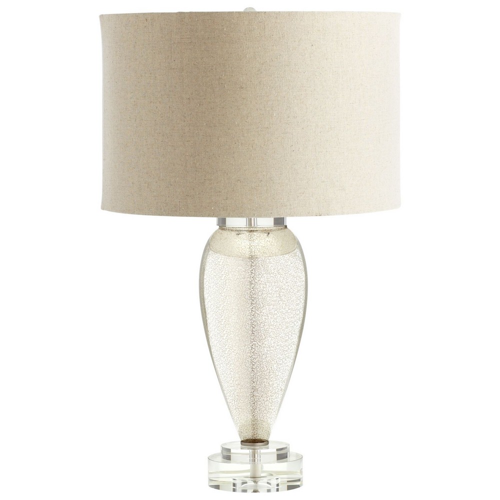 Cyan lighting-05563-1-Hatie - One Light Table Lamp - 17 Inches Wide by 30 Inches High   Gold/Amber Finish with Wheat Fabric Shade