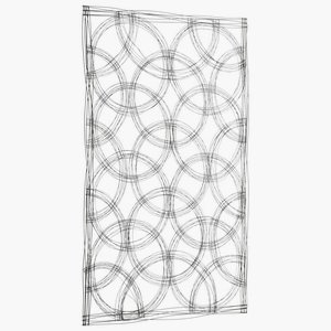 Cyan lighting-06204-Kaleidoscope - Decorative Wall Art - 44 Inches Wide by 67 Inches High   Graphite Finish