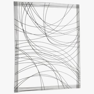 Cyan lighting-06207-Lifeline - Decorative Wall Art - 37.5 Inches Wide by 43.5 Inches High   Graphite Finish