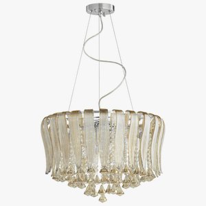 Cyan lighting-06440-Olivia - Eight Light Pendant - 23.25 Inches Wide by 21 Inches High   Cognac Finish