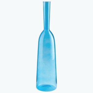 Cyan lighting-06463-Drink - Large Vase - 5 Inches Wide by 19.5 Inches High Blue  Blue Finish