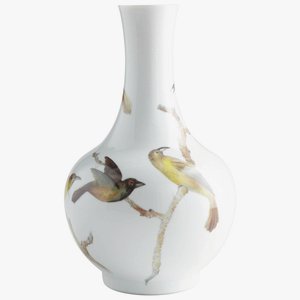 Cyan lighting-06471-Aviary - Large Vase - 10.5 Inches Wide by 17 Inches High   White Finish