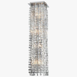 Cyan lighting-06503-Athropolis - Eight Light Large Pendant - 9.75 Inches Wide by 9.75 Inches Long   Silver Finish