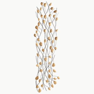 Cyan lighting-06666-Guilded Vine - Decorative Wall Art - 14.5 Inches Wide by 61.5 Inches High   Gold Finish