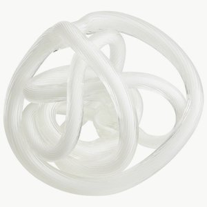 Cyan lighting-06723-Interlace - 5.25 Inch Large sculpture   White Finish