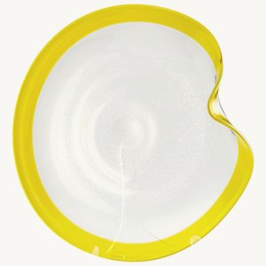 Cyan lighting-06754-Cosmic - Large Plate - 24 Inches Wide by 7.5 Inches High   Yellow/Clear Finish