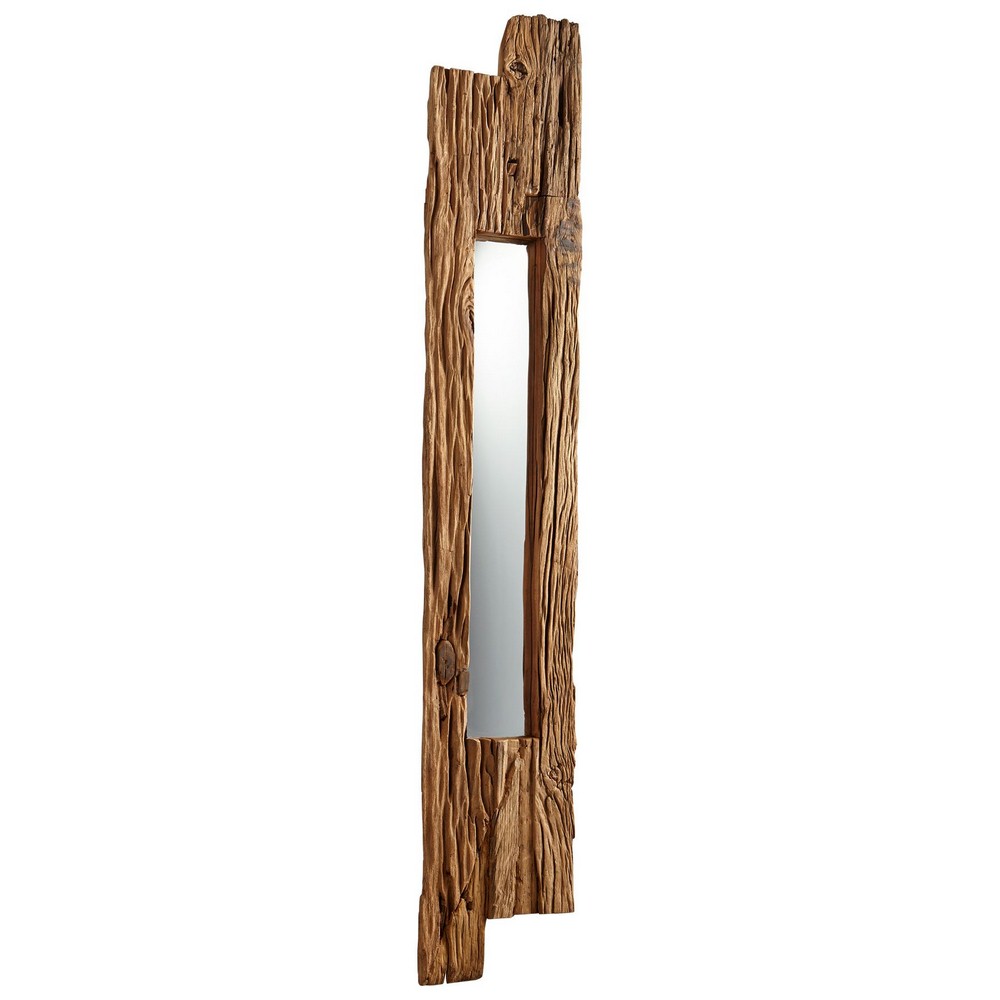 Cyan lighting-06962-Large Janus Mirror - 11.25 Inches Wide by 67.75 Inches High   Walnut Finish