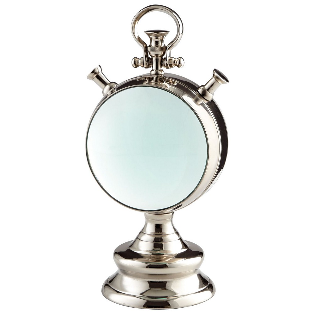 Cyan lighting-07042-Hubble Bubble sculpture - 6.5 Inches Wide by 12.75 Inches High   Nickel Finish