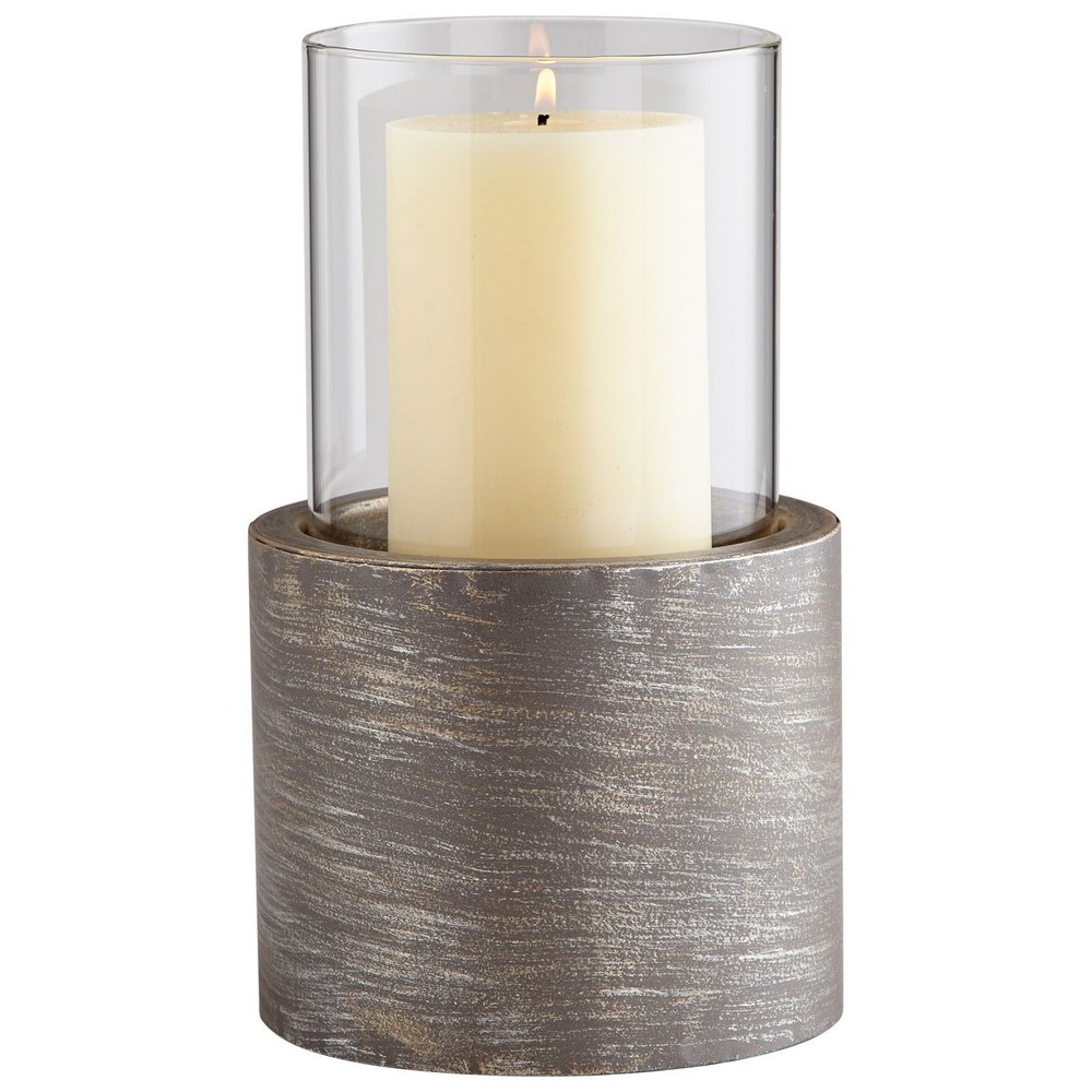 Cyan lighting-07254-12.25 Inch small Valerian Candleholder   Graphite Finish