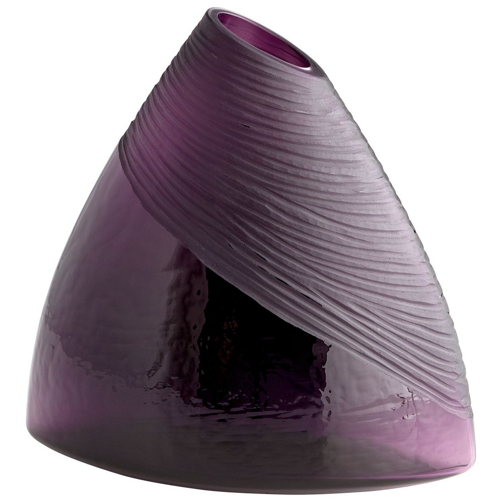 Cyan lighting-07336-small Mount Amethyst Vase - 11 Inches Wide by 10.75 Inches High   Purple Finish