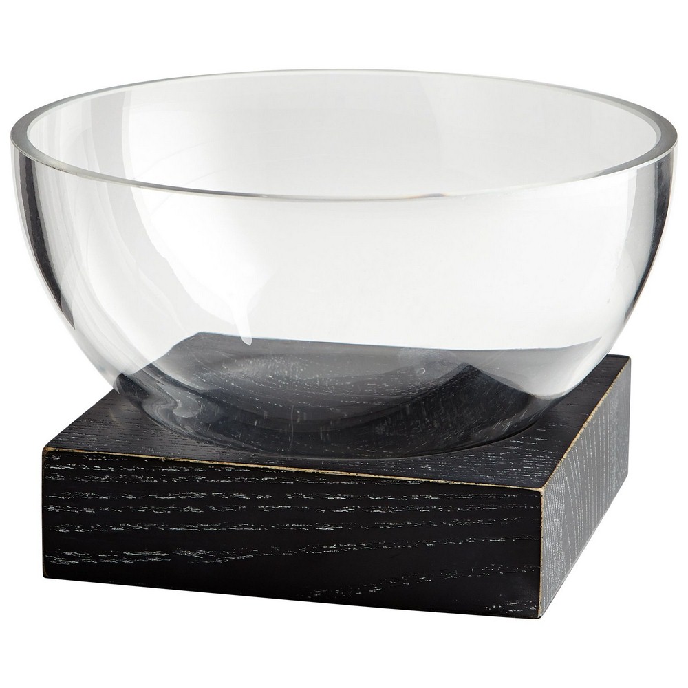 Cyan lighting-07462-Medium Clara Bowl - 7.75 Inches Wide by 5 Inches High   Clear Finish