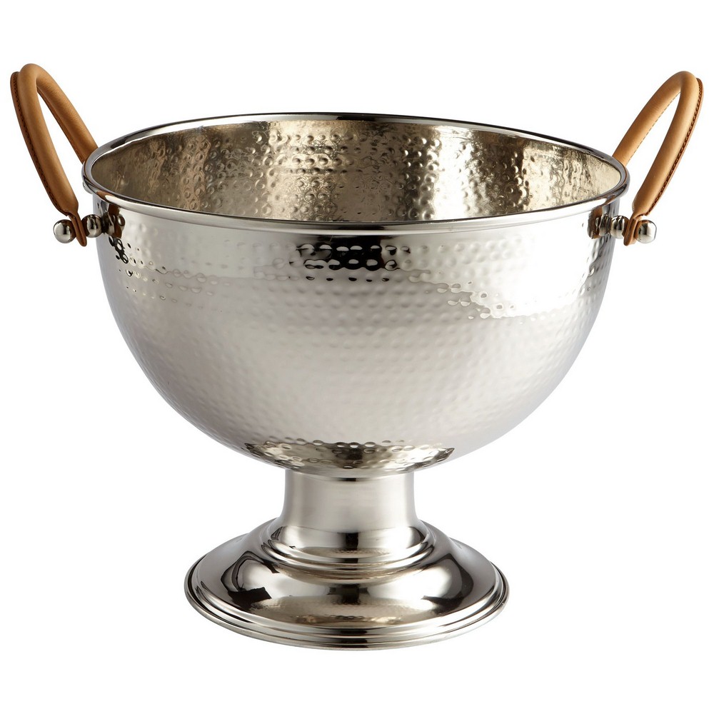 Cyan lighting-07549-Dionysus - Small Bowl - 15.25 Inches Wide by 12.75 Inches High   Stainless Steel Finish