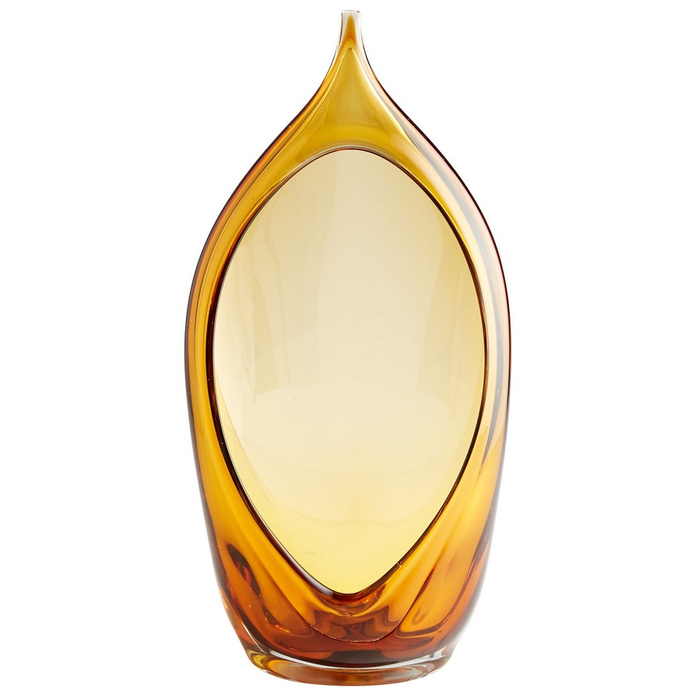 Cyan lighting-07808-Medium Neema Vase - 9 Inches Wide by 18.25 Inches High   Amber Finish