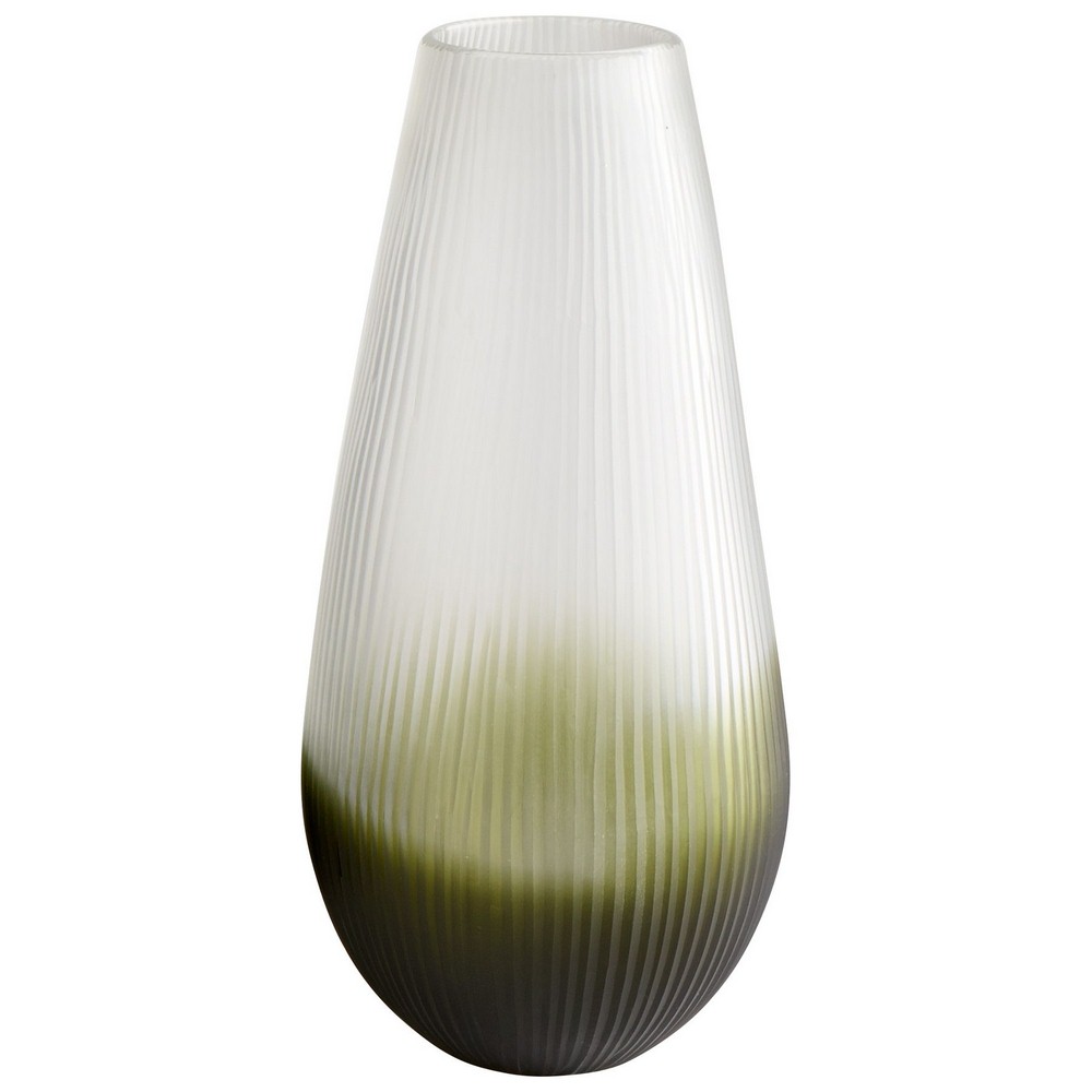 Cyan lighting-07837-small Benito Vase - 7 Inches Wide by 15 Inches High   Green Finish