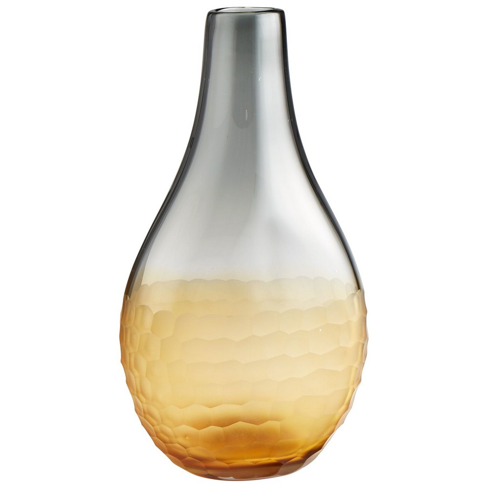 Cyan lighting-07854-Large Liliana Vase - 8.5 Inches Wide by 15.25 Inches High   Amber/Smoked Finish